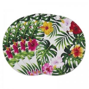 Saro Blooming Lilies Melamine 14" Charger THJL1128